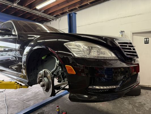 Brake disc repair on Mercedes S-Class