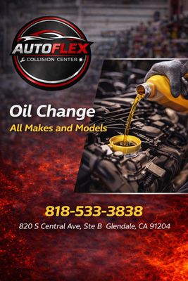 Oil change service all makes and models